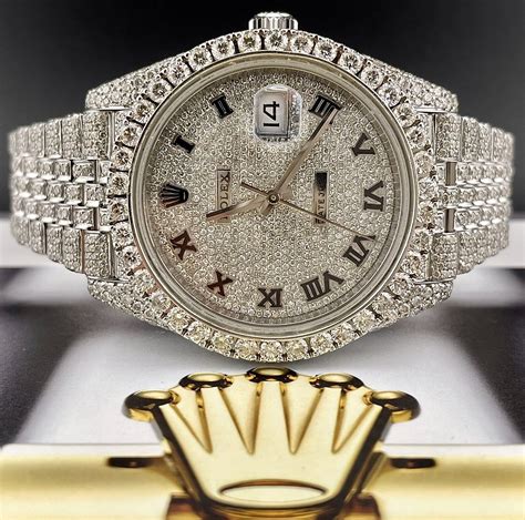 rolex president iced out|iced out rolex for cheap.